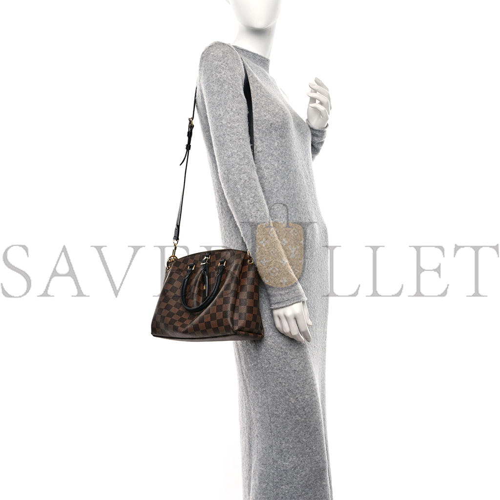 LOUIS VUITTON MASTER DAMIER EBENE ODEON TOTE PM BLACK N45283 (25*23*14cm)
